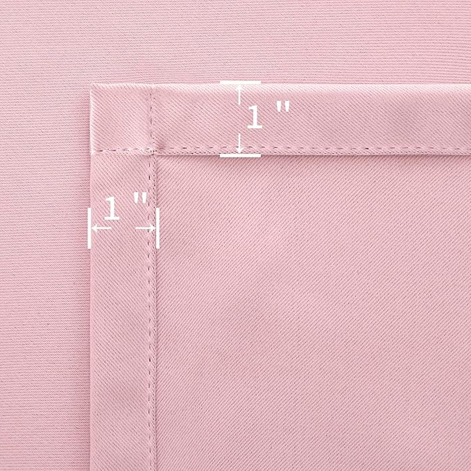 BGment Baby Pink Blackout Curtains 36 Inch Length - Image 8