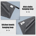 Fintale 100% Cotton Kitchen Towels and Dishcloths Set, 12 x 12 & 15 x 25 Inches - Image 3