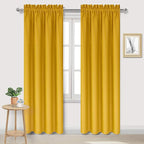 DWCN Yellow Room Darkening Blackout Curtains by DWCN