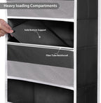 Univivi 6-Shelf Over Door Hanging Organizer Fabric Baby Door Storage - Image 5