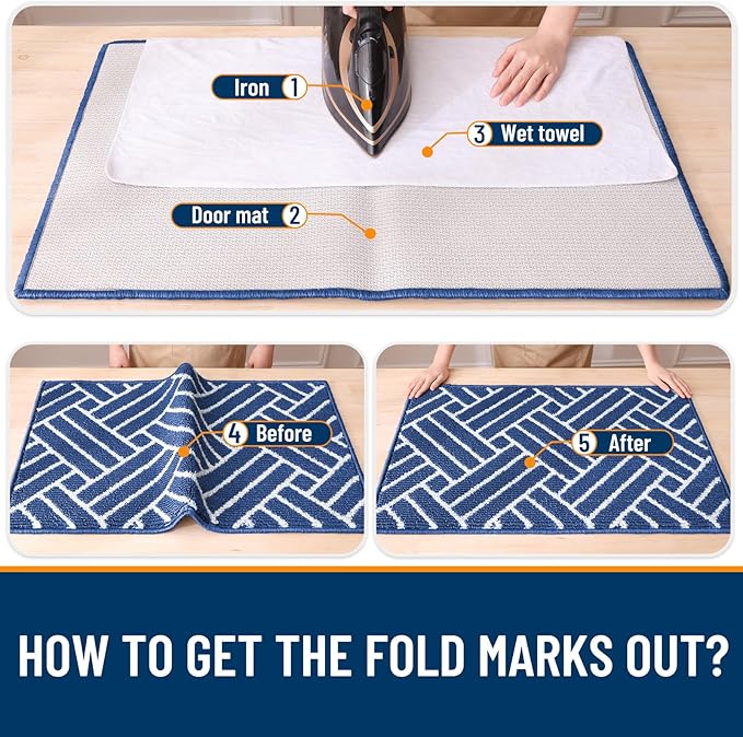 OLANLY Indoor Door Mat, 48x32 Inch, Dirt Resistant and Absorbent, Non-Slip - Image 8