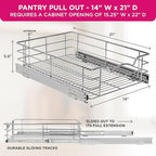 HOLDN’ STORAGE Heavy-Duty Premium Collection Pull Out Cabinet Organizer - Image 3