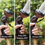 RESTMO Hose Nozzle with Easy Self-Lock Trigger, Heavy Duty Metal Water Hose - Image 2