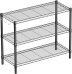 3-Shelf Adjustable Metal Shelf Wire Shelving Unit Storage Rack Display Shelf by GuanRiver