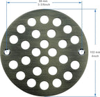 4-Inch Screw-in Shower Strainer Drain Cover Replacement Floor Strainer - Image 2