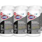 CloroxPro Clorox Screen+ Sanitizing Wipes, Bleach Free Cleaning Wipes, Citrus by CloroxProfessional
