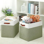 DULLEMELO Extra Large Storage Baskets, Collapsible Storage Baskets Rectangular - Image 4