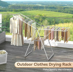 APEXCHASER Clothes Drying Rack, Foldable Drying Rack Clothing, Sturdy Metal - Image 7