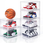 6 Pack Acrylic Shoe Boxes, Ultra Clear Shoe Boxes Stackable, Shoe Storage Box - Image 4