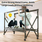 Heavy Duty Rolling Clothing Rack - Image 3