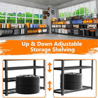 Storage Shelves Heavy Duty, 5-tier Adjustable Metal Industrial Utility Shelf - Image 5