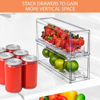 Sorbus Small Clear Storage Drawers – Stackable Organizer Bins - Image 7