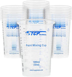 TCP Global 32 oz. Graduated Plastic Mixing Cups by TCPGlobal