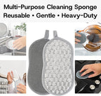 Multi-Purpose Scrub Kitchen Sponges – 12 Pack Dish Sponge, Dual-Sided - Image 3