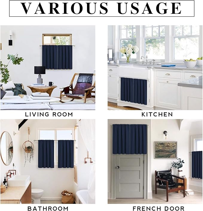 RYB HOME Bathroom Window Curtains - Image 7