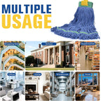 Matthew Cleaning Commercial Mop Head Replacement, 5 Inch Wide Headband - Image 7