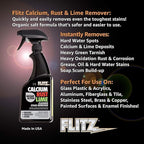 Flitz Calcium, & Lime Remover - 16oz Bottle of USA-Made Limescale Remover - Image 5