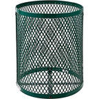 Global Industrial Outdoor Diamond Steel Trash Can - Image 3