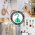 MIKEDE Magnetic Hooks, 40Lbs+ Heavy Duty Magnet Hooks - Image 7