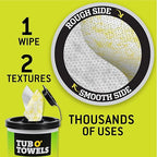 Tub O’ Towels TW75 Heavy-Duty 10" x 12" Size Multi-Surface Cleaning Wipes - Image 3