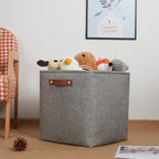 DULLEMELO Cube Storage Boxes, 13 inch Fabric Baskets Closet Storage Bins - Image 3