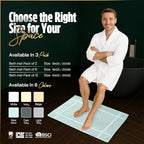 Pearl Linens Pack of 6 100% Cotton Bath Mat 20x30 inches, Soft & Absorbent - Image 3