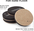 Felt Furniture Sliders Hardwood Floors X-PROTECTOR – 16 PCS 3 1/2" Furniture - Image 4