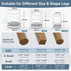 24PCS Silicone Chair Leg Floor Protectors - Image 3