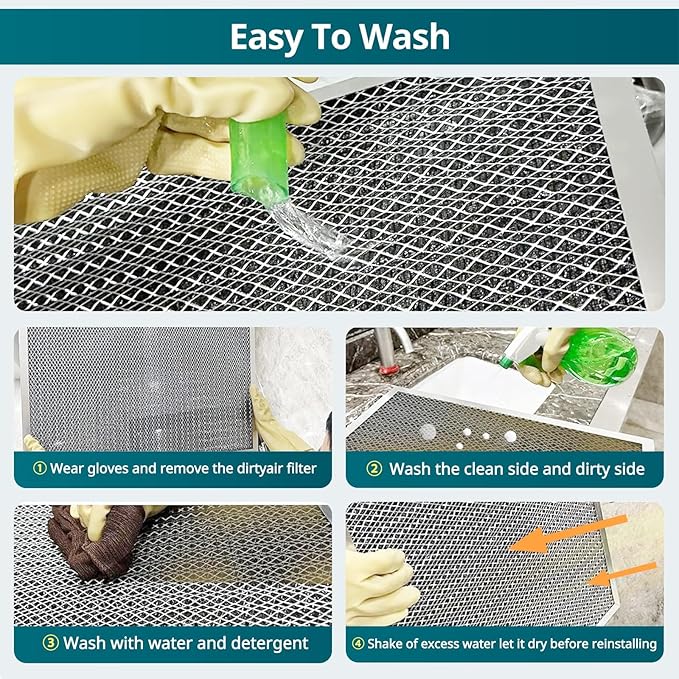 Torjim 14x18x1 MERV8 Washable Reusable Electrostatic Air Filter, AC/HVAC - Image 6