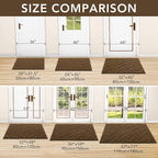 hicorfe Indoor Door Mat, Non Slip Door Mats, Absorbent Resist Dirt Entrance - Image 5