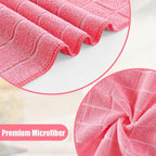 Homaxy Microfiber Kitchen Towels and Dishcloths Set, 12 Pack Soft and Absorbent - Image 2