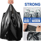 Small Trash Bags with Handles 4 Gallon 50 Count Black - Image 4
