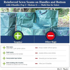 Professional 3-Pack 137 Gallon Lawn Garden Bags Big Yard Waste Bags - Image 8
