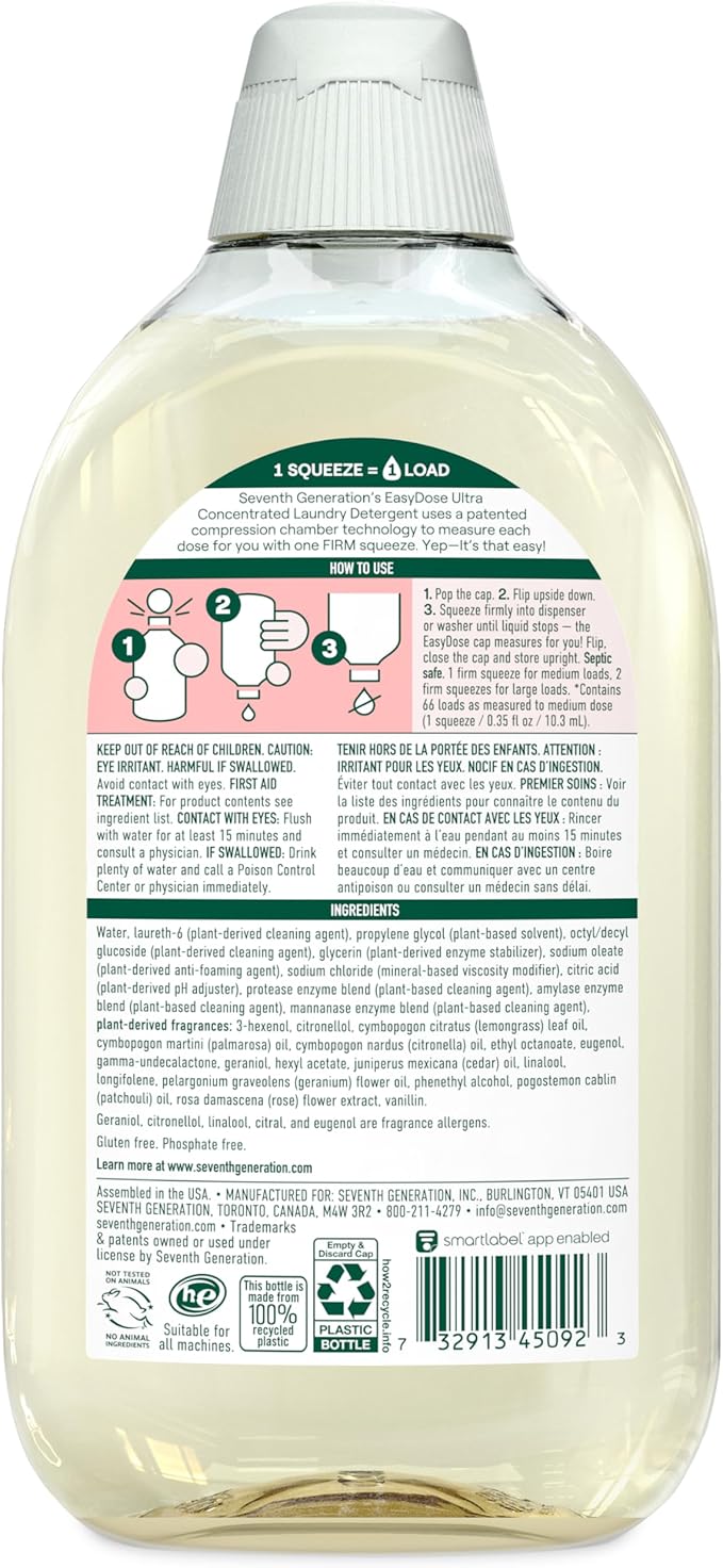Seventh Generation EasyDose Laundry Detergent, Ultra Concentrated: 66 Loads - Image 2