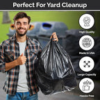 100 Count 55-60 Gallon Trash Bags, Sturdy & Tear-Resistant Commercial Can - Image 2