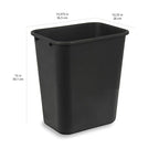 Amazon Basics Trash Can, Rectangular Commercial Office Wastebasket, 7 Gallon - Image 3