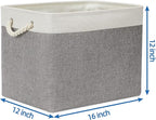 Temary Baskets for Organizing, 2 Pack Storage Baskets Large Fabric Baskets - Image 2