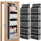 JARLINK 2 Pack Toy Stuffed Animal Storage, Over The Door Organizer W/Clear View by JARLINK