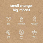 Compostic Home Compostable Resealable Snack Bags, Microwave & Freezer Safe - Image 7