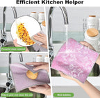 10pcs Non Scratch Wire Dishcloth Multipurpose Wire Dishwashing Rag - Image 4