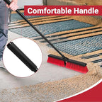 24" Push Broom Outdoor with 63" Long Handle and Stiff Bristles, Heavy Duty - Image 3
