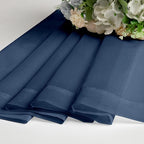 Chyhomenyc Sheer Navy Blue Curtains 90 inches Long 2 Panels, Light Filtering - Image 6