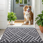 OLANLY Large Indoor Door Mat, 59x35 Inch, Dirt Resistant and Absorbent - Image 6