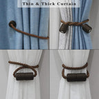 4 Pack Strong Magnetic Curtain Tiebacks Outdoor Elegant Decorative Tie Backs - Image 5