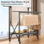 Heavy Duty Rolling Clothing Rack - Image 8