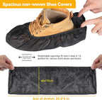 100Pcs Shoe Covers Disposable Non Slip, Large Size Non-Woven Boot Covers - Image 2