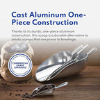 New Star Foodservice 34523 One-Piece Cast Aluminum Round Bottom Bar Ice Flour - Image 6