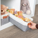 OrganiHaus Narrow Storage Bins 15x06in, Small Closet Bins - Image 3