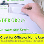 Biodegradable Half-Fold Toilet Seat Covers 500 Pk. Self-Flushing, Disposable - Image 5