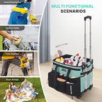 Large Rolling Cleaning Caddy Bag - Image 7